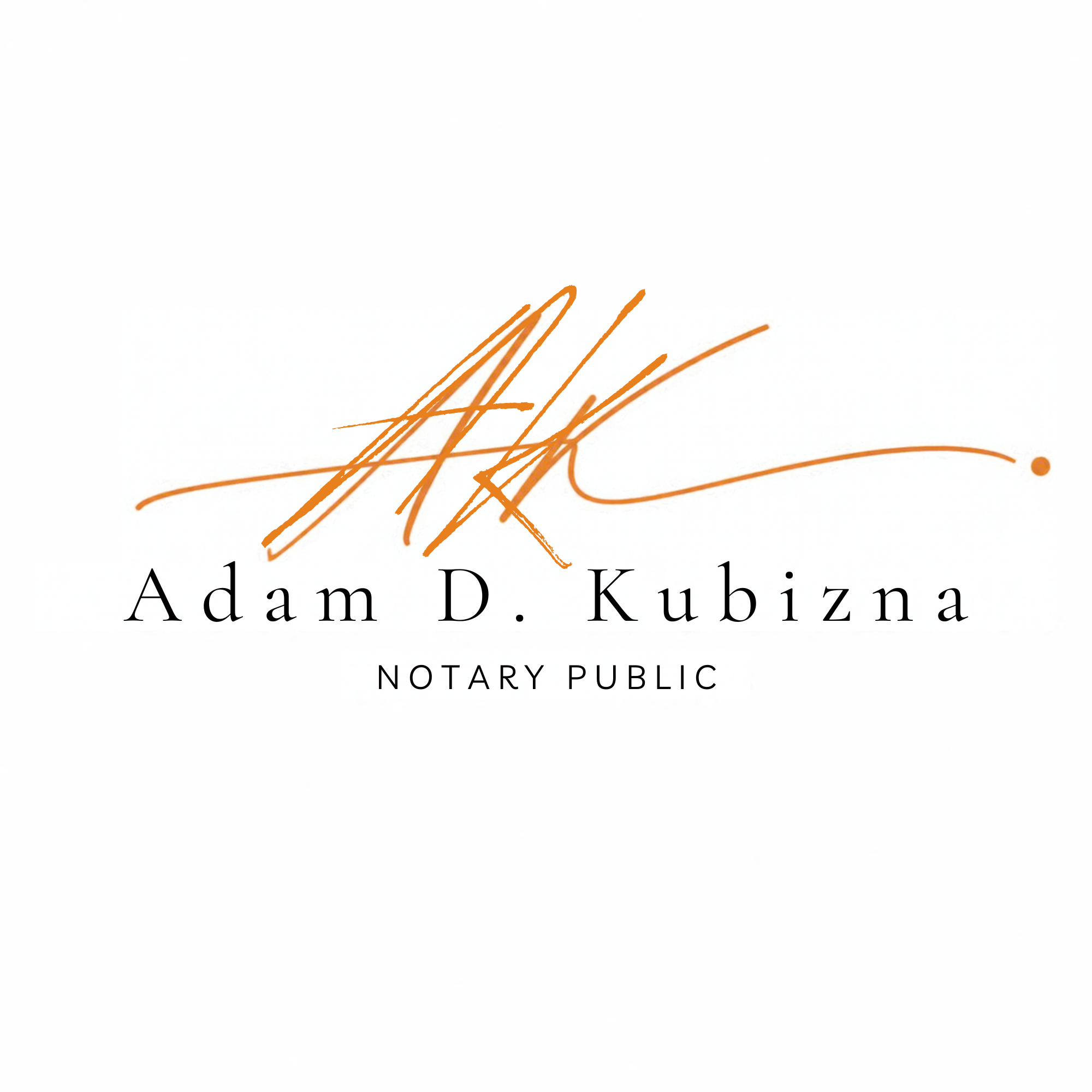 Adam D. Kubizna, Notary Public